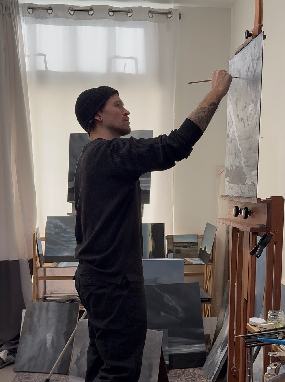 John Hayduk in the studio